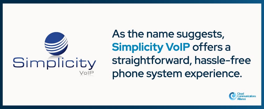 As the name suggests, Simplicity VoIP offers a straightforward, hassle-free phone system experience.